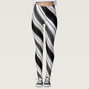 Schwarz und Weiß Leggings