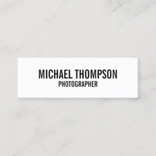 Schwarz und Weiß Mini Visitenkarte