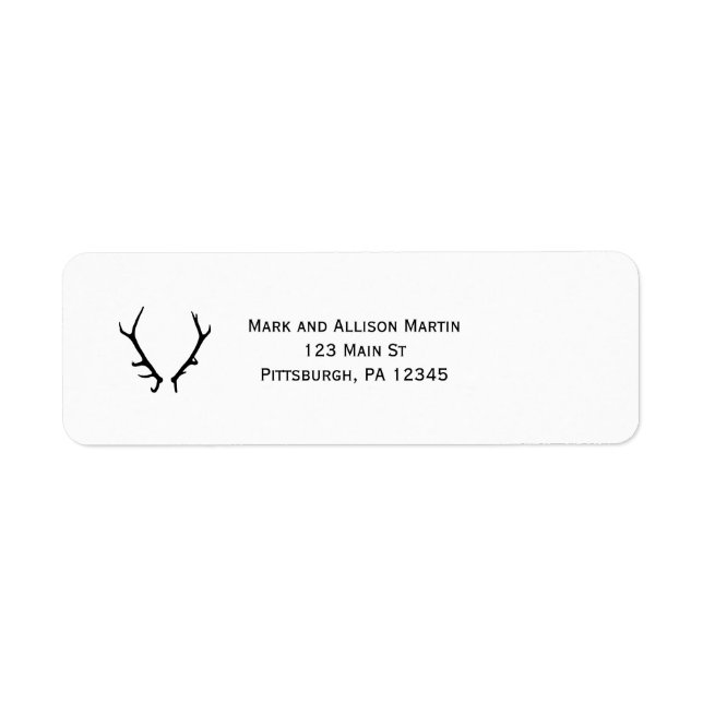 Schwarz und Weiß mit Antlern (Vorne)