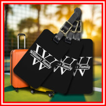 Schwarz und Weiß | Monogramm für einfache Familien