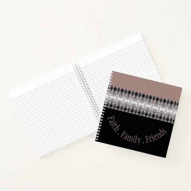 Schwarz und Weiß Notizbuch (Innenseite)