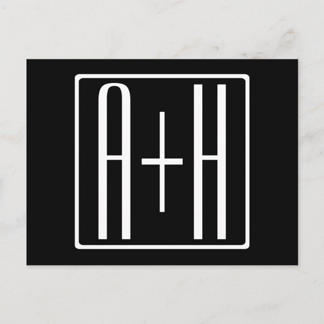 Schwarz und Weiß | Paarinitiativen Postkarte (Vorderseite)