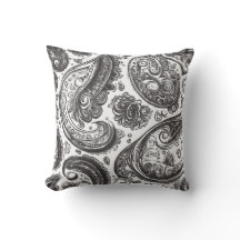 Schwarz und Weiß Paisley Elegance