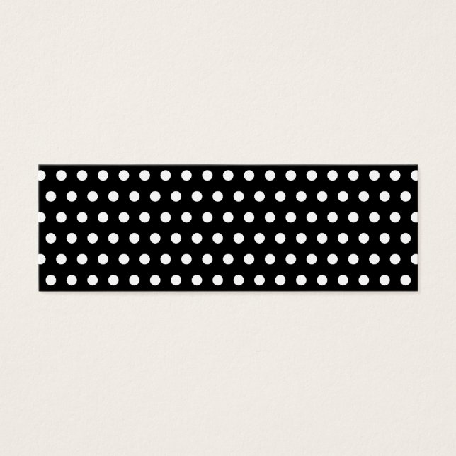 Schwarz und Weiß Polka Dot Muster. Spotty. (Vorderseite)