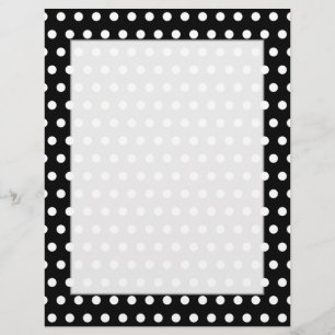 Schwarz und Weiß Polka Dot Muster. Spotty.