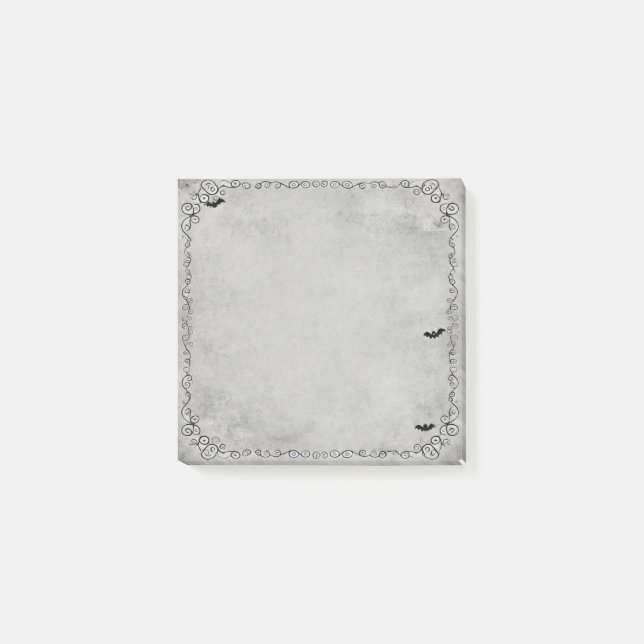 Schwarz und Weiß Post-it Klebezettel (Vorderseite)