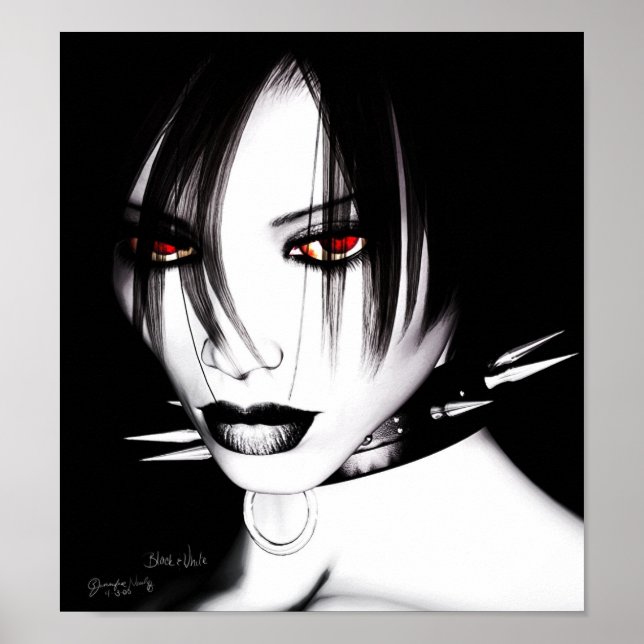 Schwarz und Weiß Poster (Vorne)