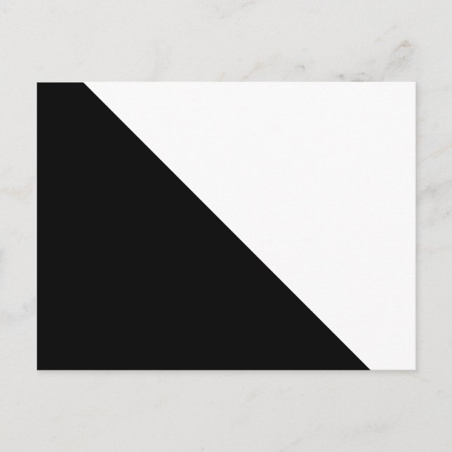 Schwarz und Weiß Postkarte (Vorderseite)