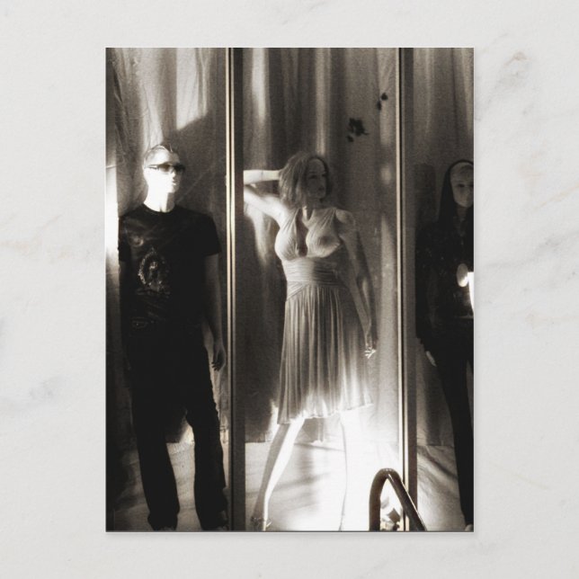 Schwarz und Weiß Postkarte (Vorderseite)