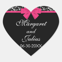 Schwarz und Weiß Rosen Rosa rosa Bow