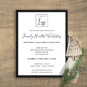 SCHWARZ UND WEISS SILKEN SIE IHRE LOGO WORKSHOP GA POSTKARTE