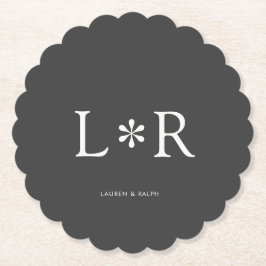 Schwarz und Weiß | Simple Chic Couple Untersetzer