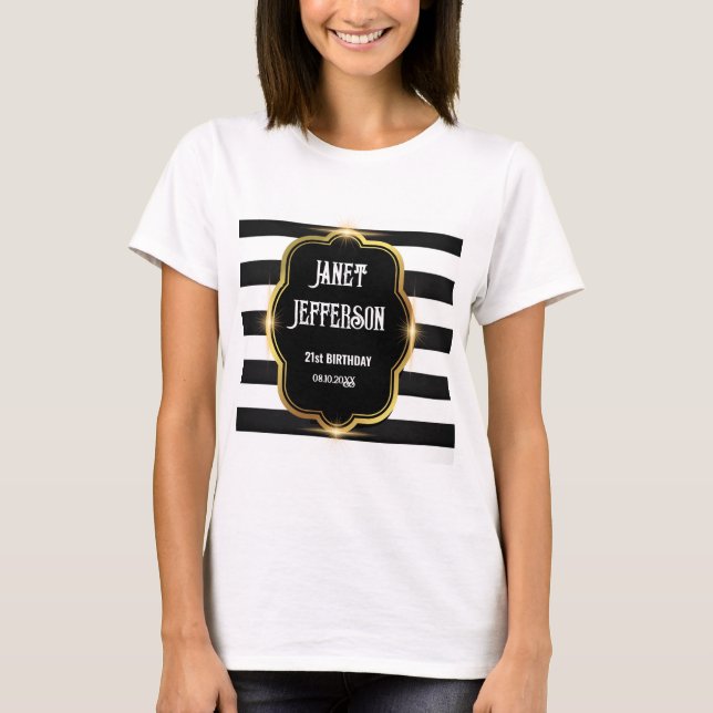 Schwarz und Weiß T-Shirt (Vorderseite)