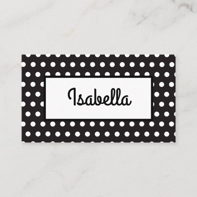 Schwarz und Weiß, um die gleichen Tabelleneinstell Platzkarte (Vorderseite)