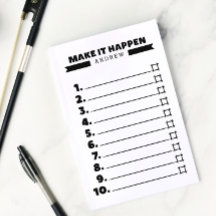 Schwarz und Weiß, um eine Liste zu erstellen