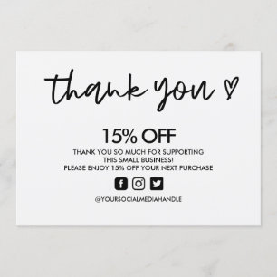 Schwarz und Weiß Vielen Dank für die Einfügung von Einladung