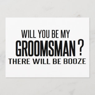 Schwarz und Weiß, wirst du mein Trauzeuge sein?Hoc Einladung