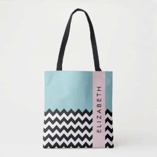 Schwarz und Weiß Zigzag, Zickzack, Blau, Ihr Name
