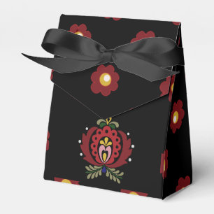 Schwarz-Ungarisches Folkloredesign Geschenkschachtel