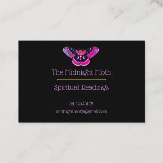 Schwarz Vintage Tattoo Style Motion Business Card Visitenkarte