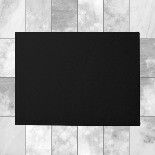 Schwarz-Vollfarben Fußmatte (Von Creator hochgeladen)