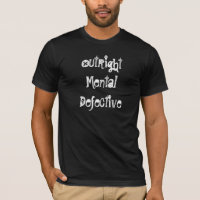 Schwarz-völlig defekter geistlichT - Shirt