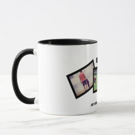 Schwarz-weiß #1 Vater 3 Foto Vatertag Tasse