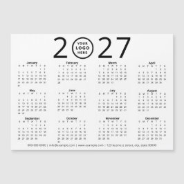 Schwarz Weiß 2027 Benutzerdefiniertes Logo Geschäf Magnetkarte