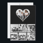 Schwarz-Weiß-7-FotoCollage Feiertagskarte<br><div class="desc">Passen Sie Ihre persönliche Fotografie an. Sie können dieses maßgeschneiderte Produkt für besondere Anlässe wie Hochzeiten,  Geburtstage,  Weihnachten,  Feiertage,  Memorials,  Abschluss,  Geburtstage und vieles mehr machen. Es kann auch als Geschenk an Ihre beste Freundin,  nahe Freundin,  Familie und Verwandte gegeben werden.</div>