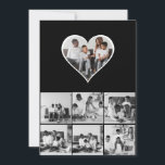 Schwarz-Weiß-7-FotoCollage Feiertagskarte<br><div class="desc">Passen Sie Ihre persönliche Fotografie an. Sie können dieses maßgeschneiderte Produkt für besondere Anlässe wie Hochzeiten,  Geburtstage,  Weihnachten,  Feiertage,  Memorials,  Abschluss,  Geburtstage und vieles mehr machen. Es kann auch als Geschenk an Ihre beste Freundin,  nahe Freundin,  Familie und Verwandte gegeben werden.</div>