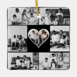 Schwarz-Weiß-7-FotoCollage Keramikornament