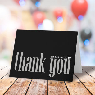 Schwarz-Weiß-Abschluss einfach Karte