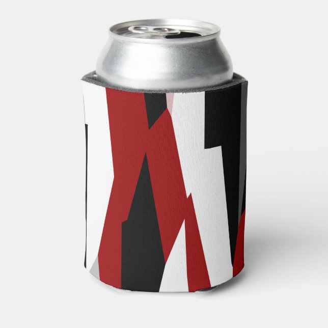 Schwarz-Weiß-abstrakt Dosenkühler (Kanne Rückseite)