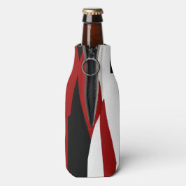 Schwarz-Weiß-abstrakt Flaschenkühler