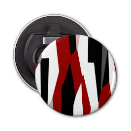 Schwarz-Weiß-abstrakt Flaschenöffner