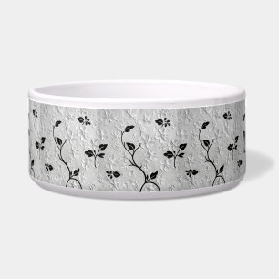 Schwarz-Weiß Abstrakt Florals Trinket Napf