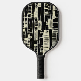 Schwarz-weiß abstrakt moderne Pickleball-Paddel Pickleball Schläger