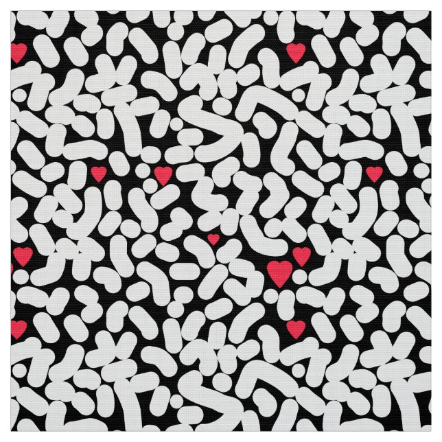 Schwarz-weiß abstrakt stoff (Muster)