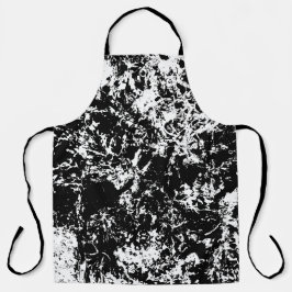 Schwarz-Weiß-Abstrakte Eisbildung Schürze