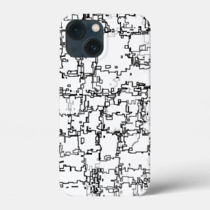 Schwarz-Weiß-Abstraktes Muster Case-Mate iPhone Hülle