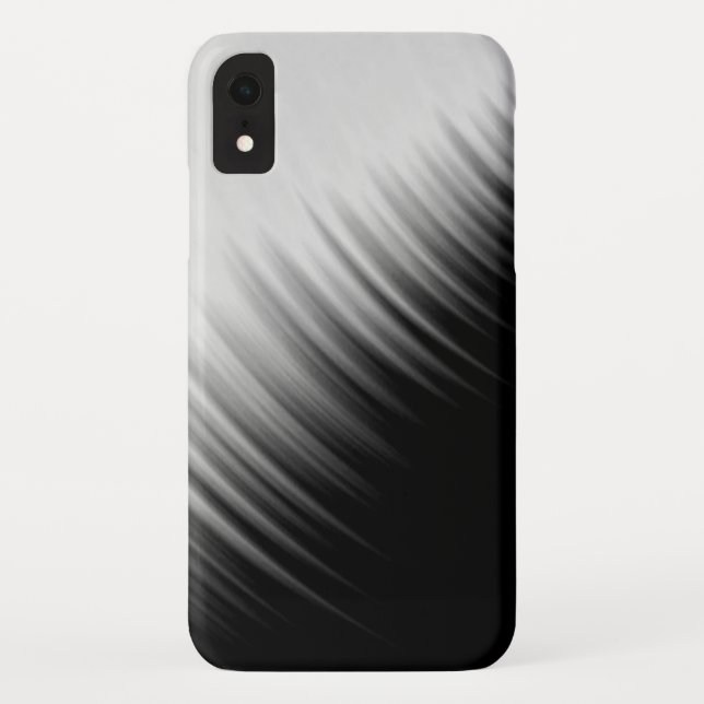 Schwarz-Weiß-Abstraktes Streifenmuster Case-Mate iPhone Hülle (Rückseite)
