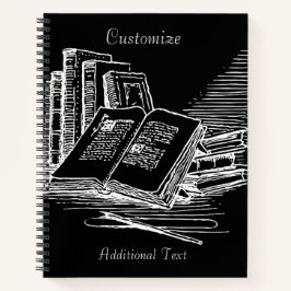 Schwarz-Weiß-Akademie Personalisiert Notizbuch