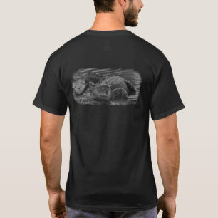 Schwarz-Weiß-Alligator T-Shirt