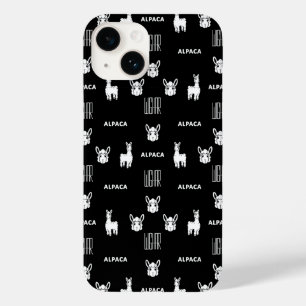 Schwarz-Weiß-Alpaca-iPhone 14 Hüllen von Wighar