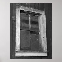 Schwarz-Weiß-Altstall-Fenster