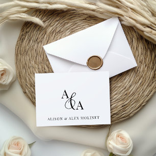 Schwarz-Weiß-Ampere und Moderne Vielen Dank Dankeskarte