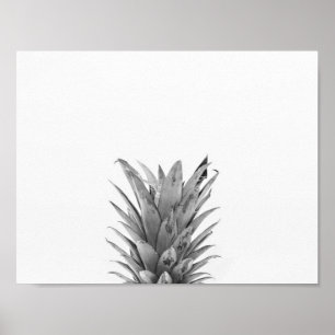 Schwarz-Weiß-Ananas Poster