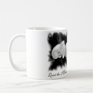 Schwarz-Weiß-Aquarellorchio Tasse