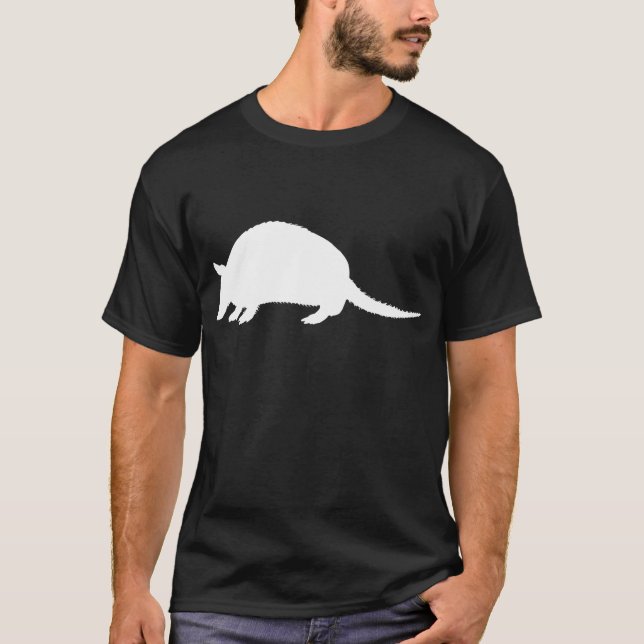Schwarz-Weiß-Armadillo T-Shirt (Vorderseite)