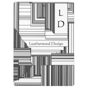 Schwarz-Weiß-Art-Deco mit Name und Monogramm Klemmbrett